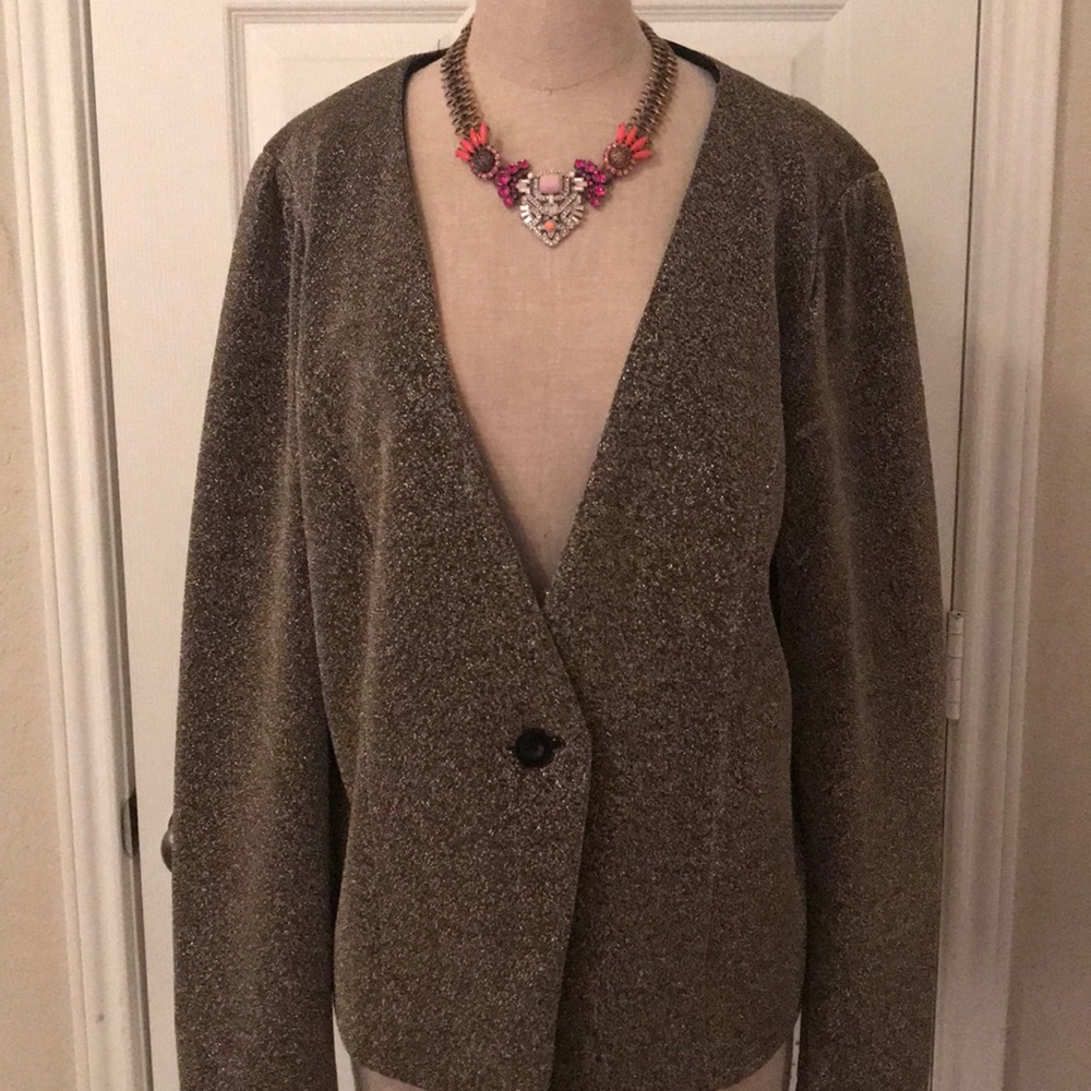 Gold Shimmer Blazer